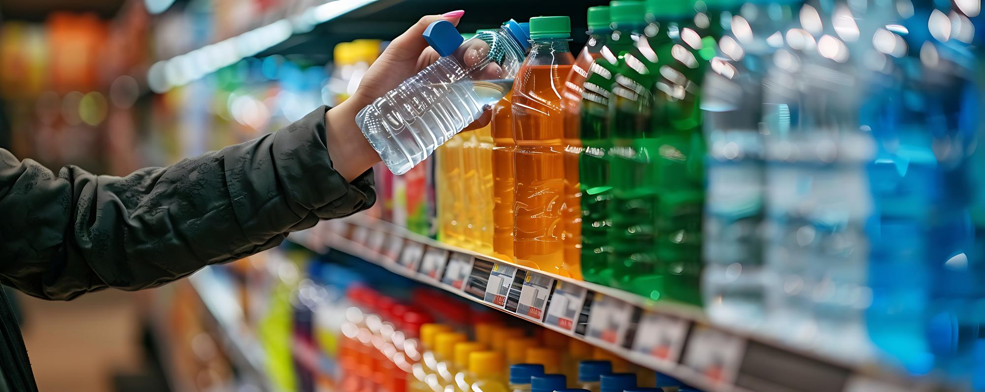 Üdítőital nagykereskedés – palackozott üdítő és ásványvíz a bolti polcon